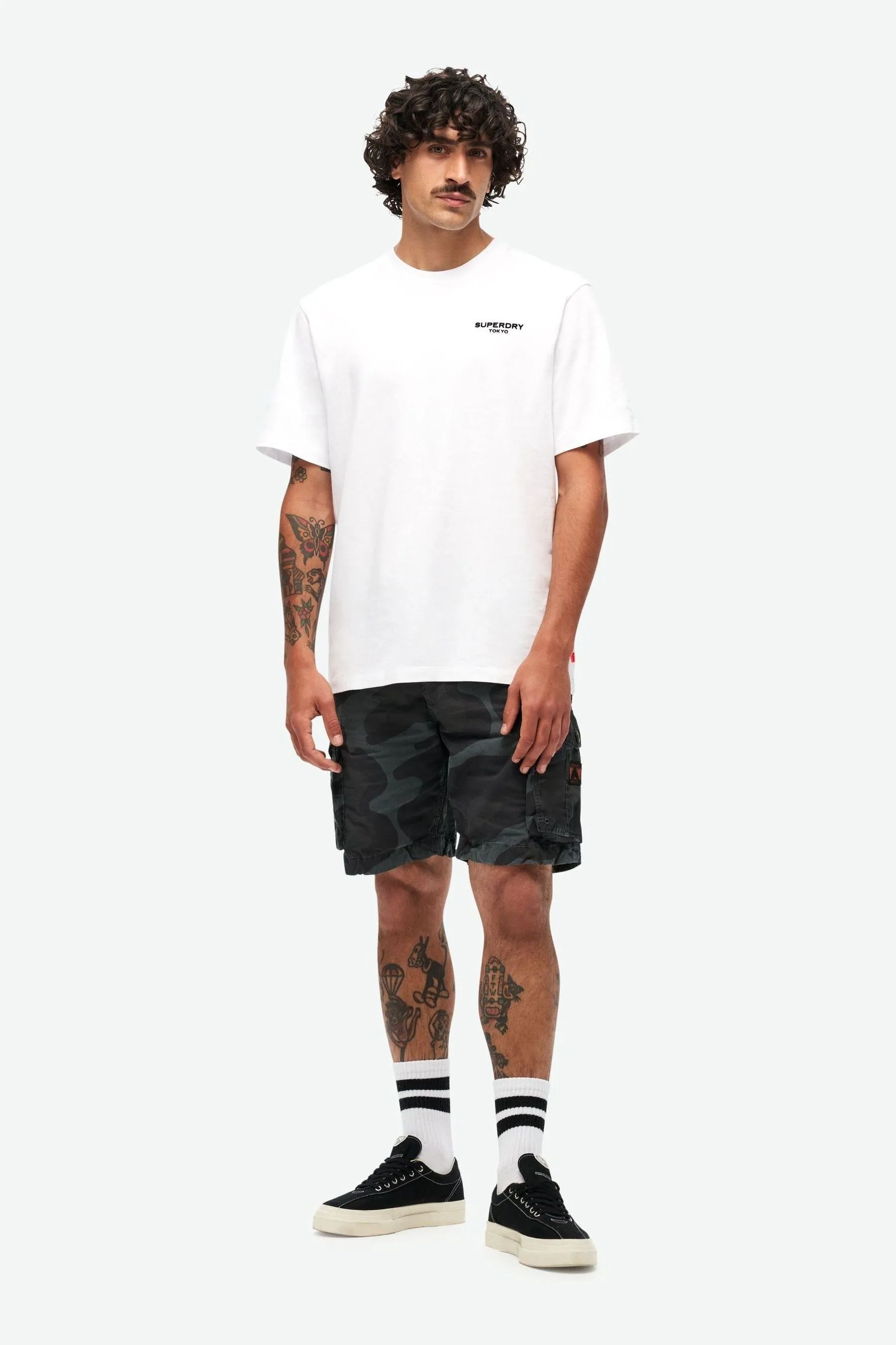 Superdry - Shorts leggeri stile paracadutista