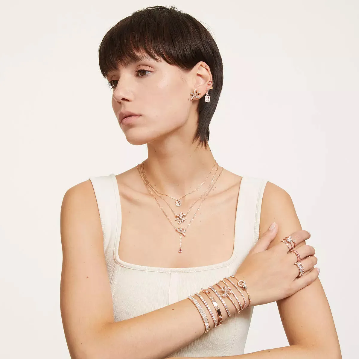 Swarovski Bracciale Tennis Matrix Rosé 657659
