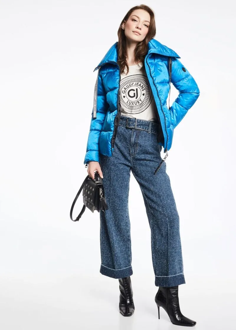 T shirt in viscosa e georgette