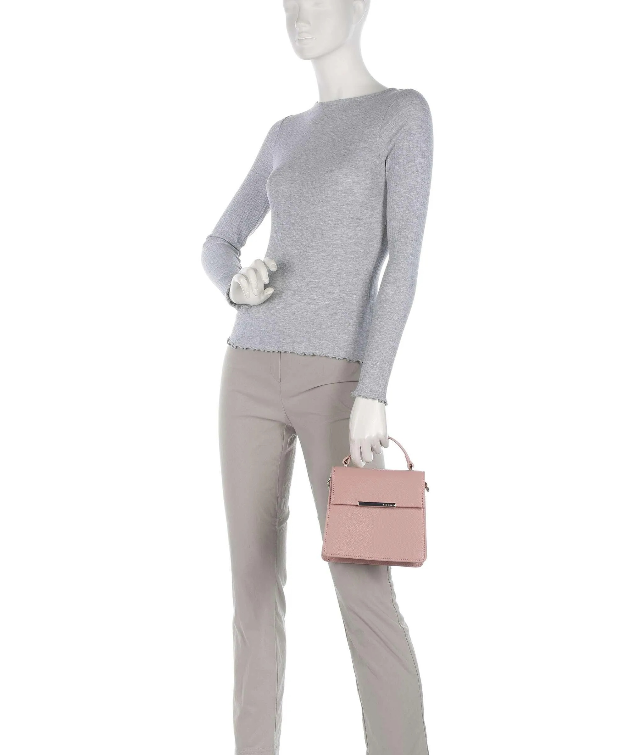  Ted Baker Roselli Borsa a mano pelle di vacchetta grana rosa  