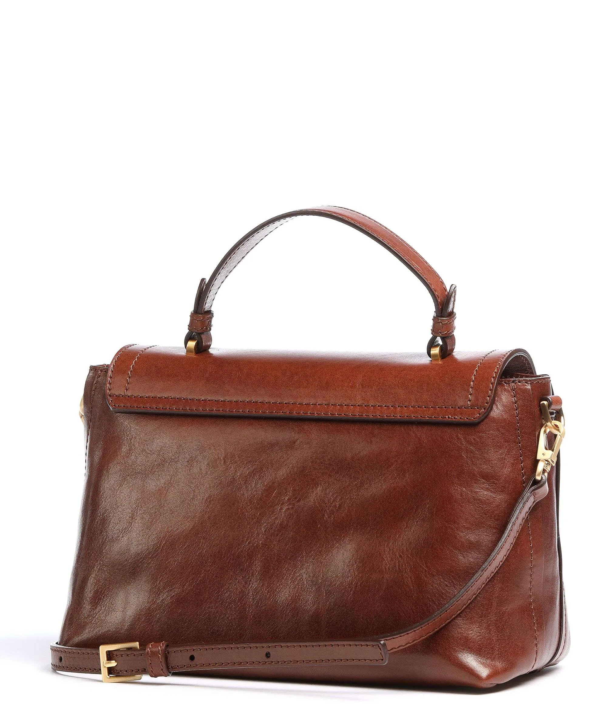  The Bridge Story Donna Borsa a mano pelle di vacchetta liscia marrone  