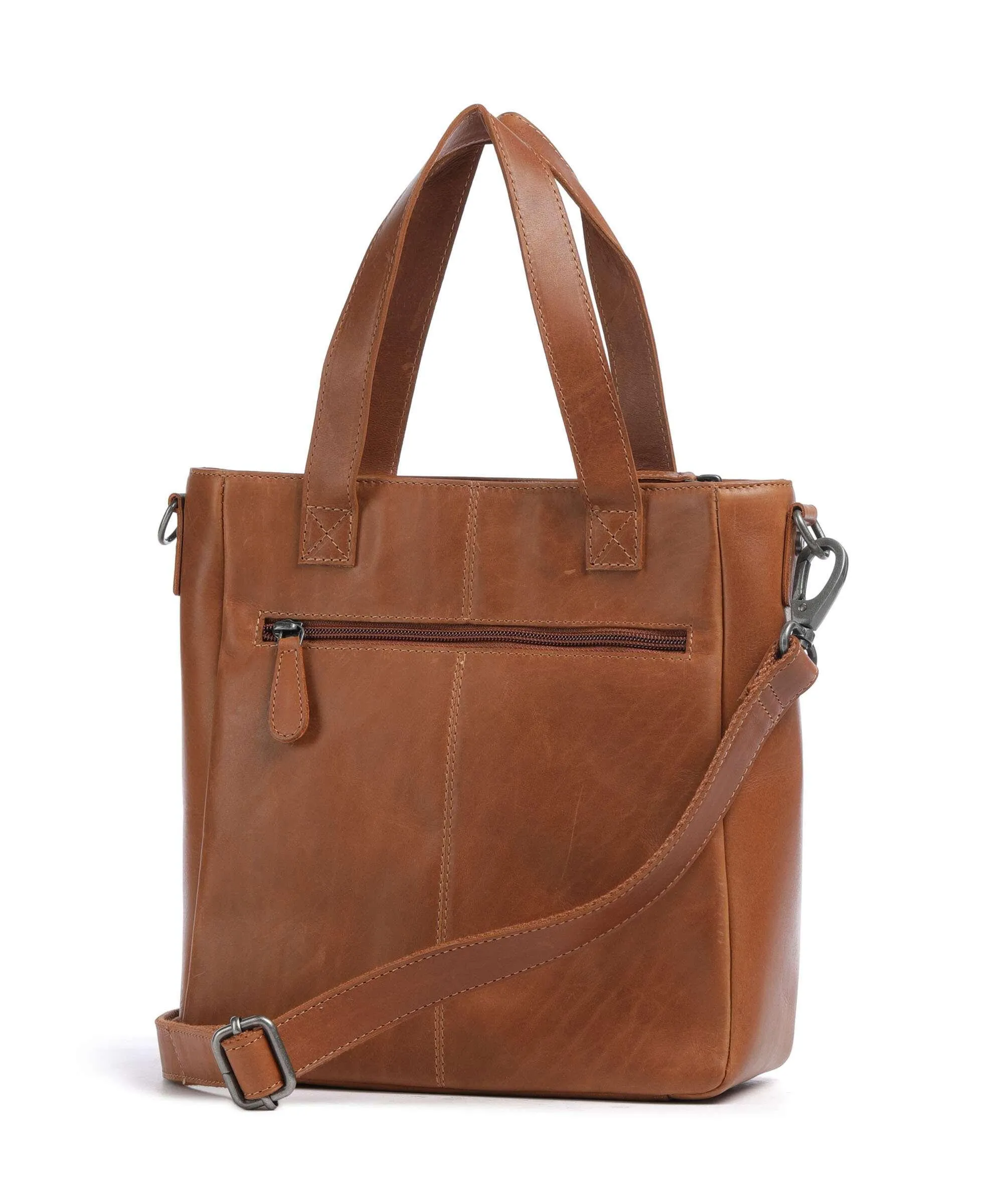  The Chesterfield Brand Cow Wax Pull Up Lingfield Borsa a mano pelle di vacchetta pull-up cognac  