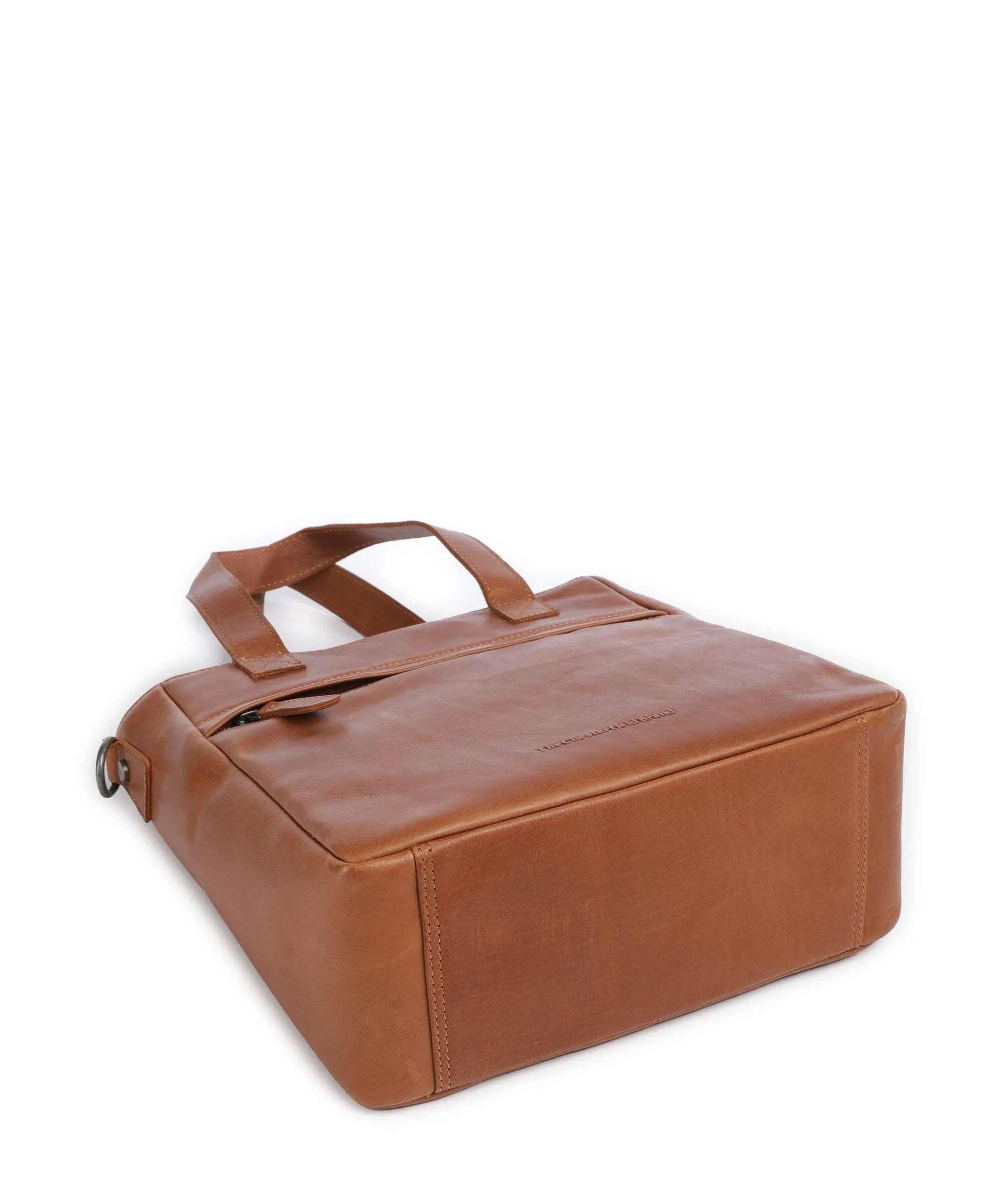 The Chesterfield Brand Cow Wax Pull Up Lingfield Borsa a mano pelle di vacchetta pull-up cognac  