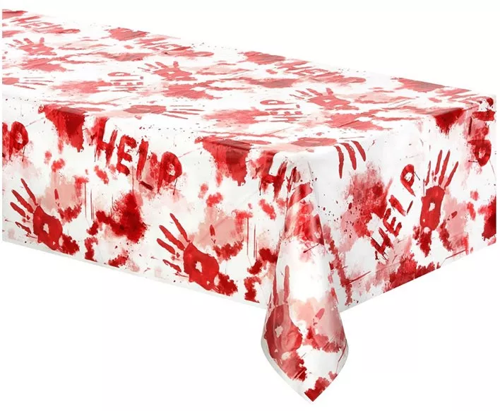 Tovaglia massacro di sangue Halloween 140 x 260cm