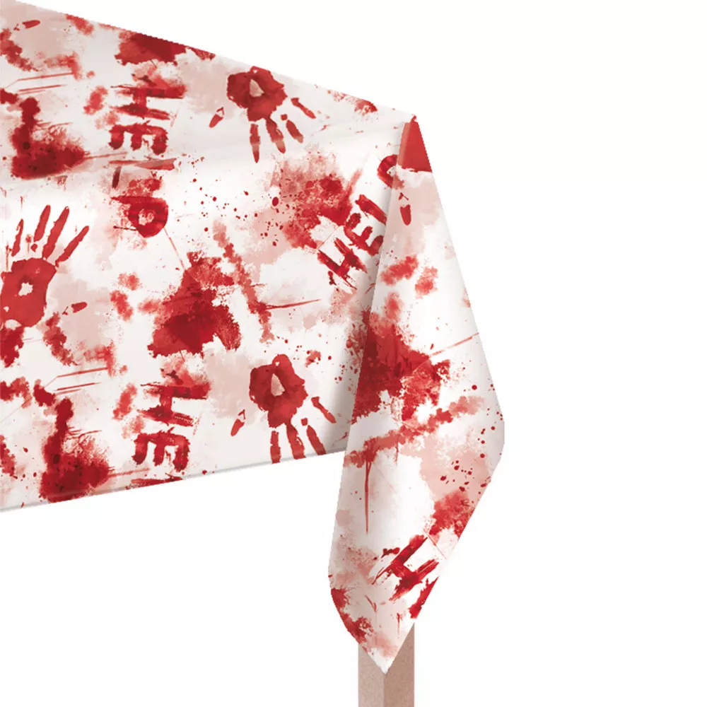 Tovaglia massacro di sangue Halloween 140 x 260cm