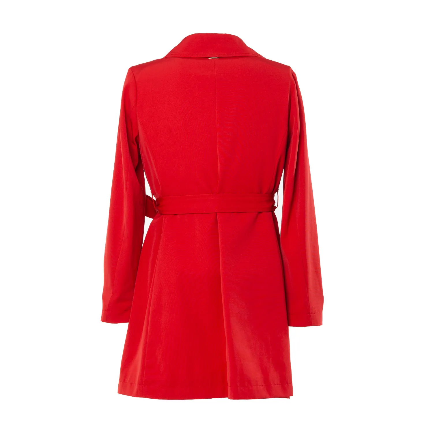 Trench Coat Rosso Bambina E Ragazza