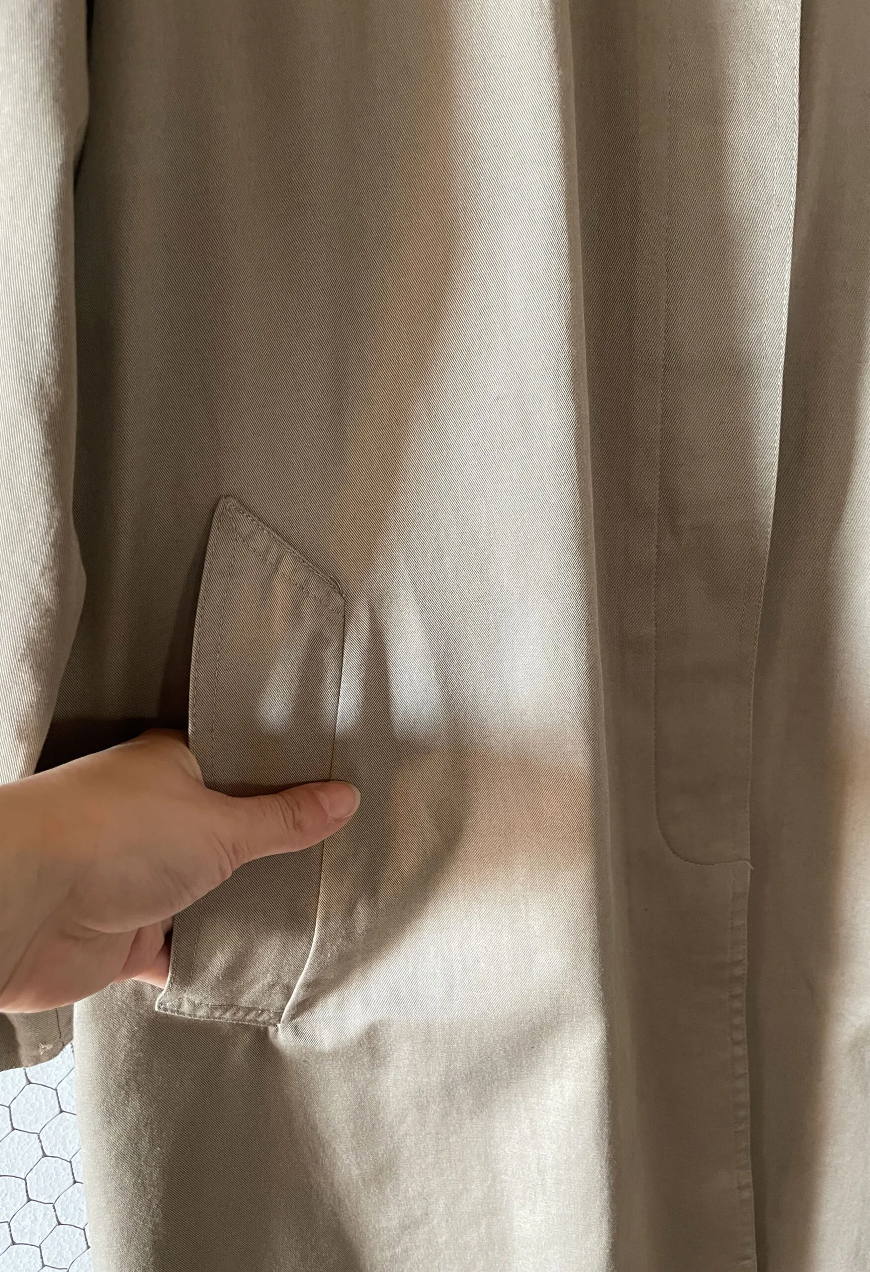 Trench svasato beige second hand Persona by MaxMara