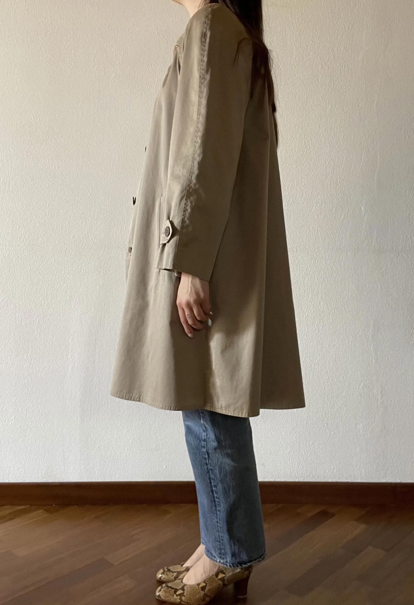 Trench svasato beige second hand Persona by MaxMara