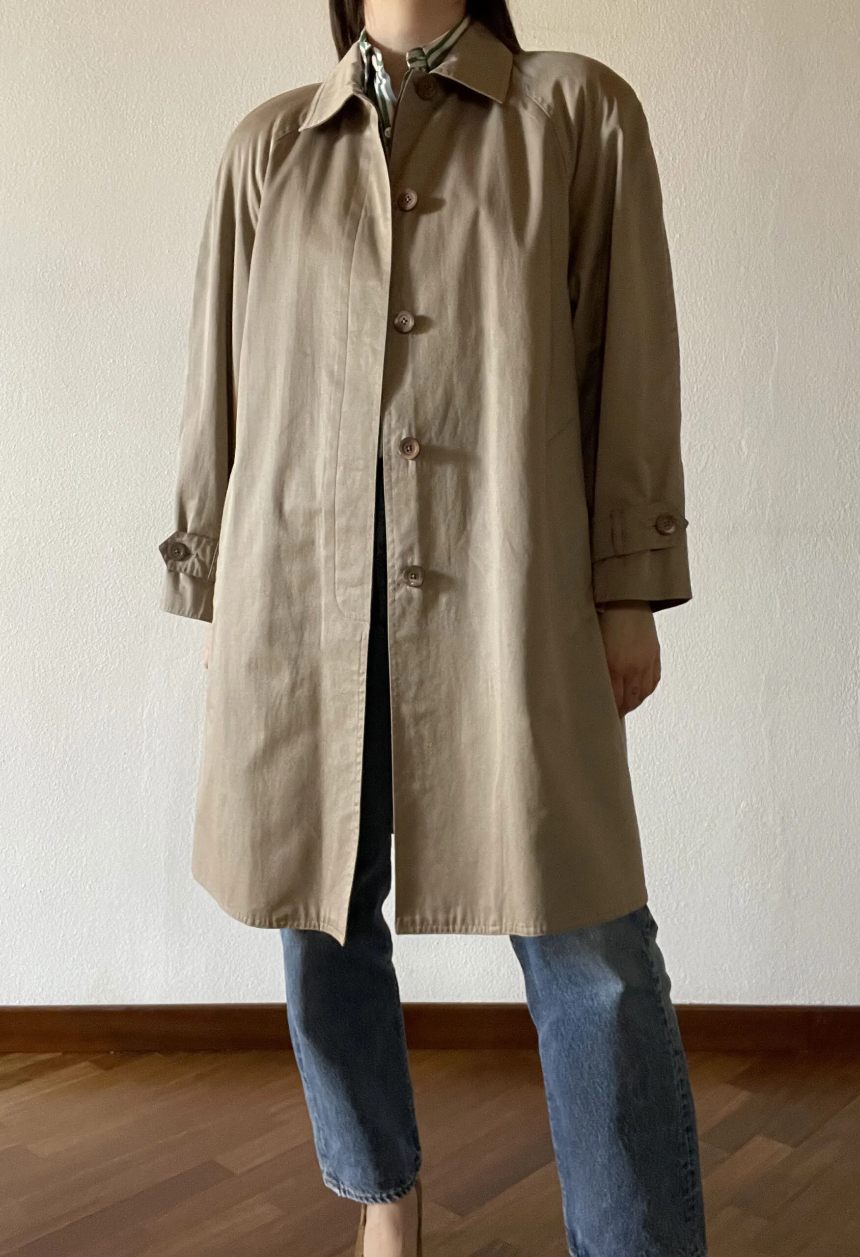 Trench svasato beige second hand Persona by MaxMara