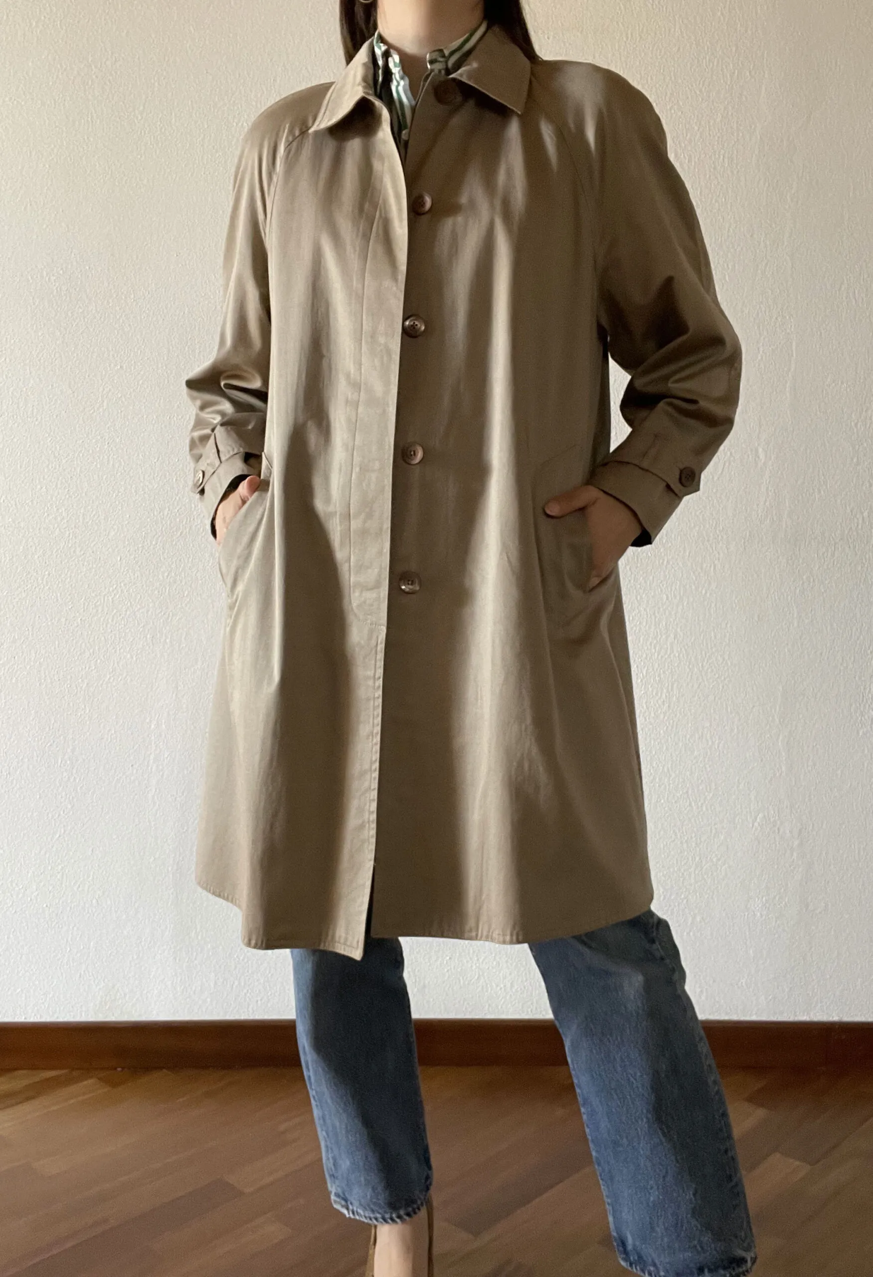Trench svasato beige second hand Persona by MaxMara