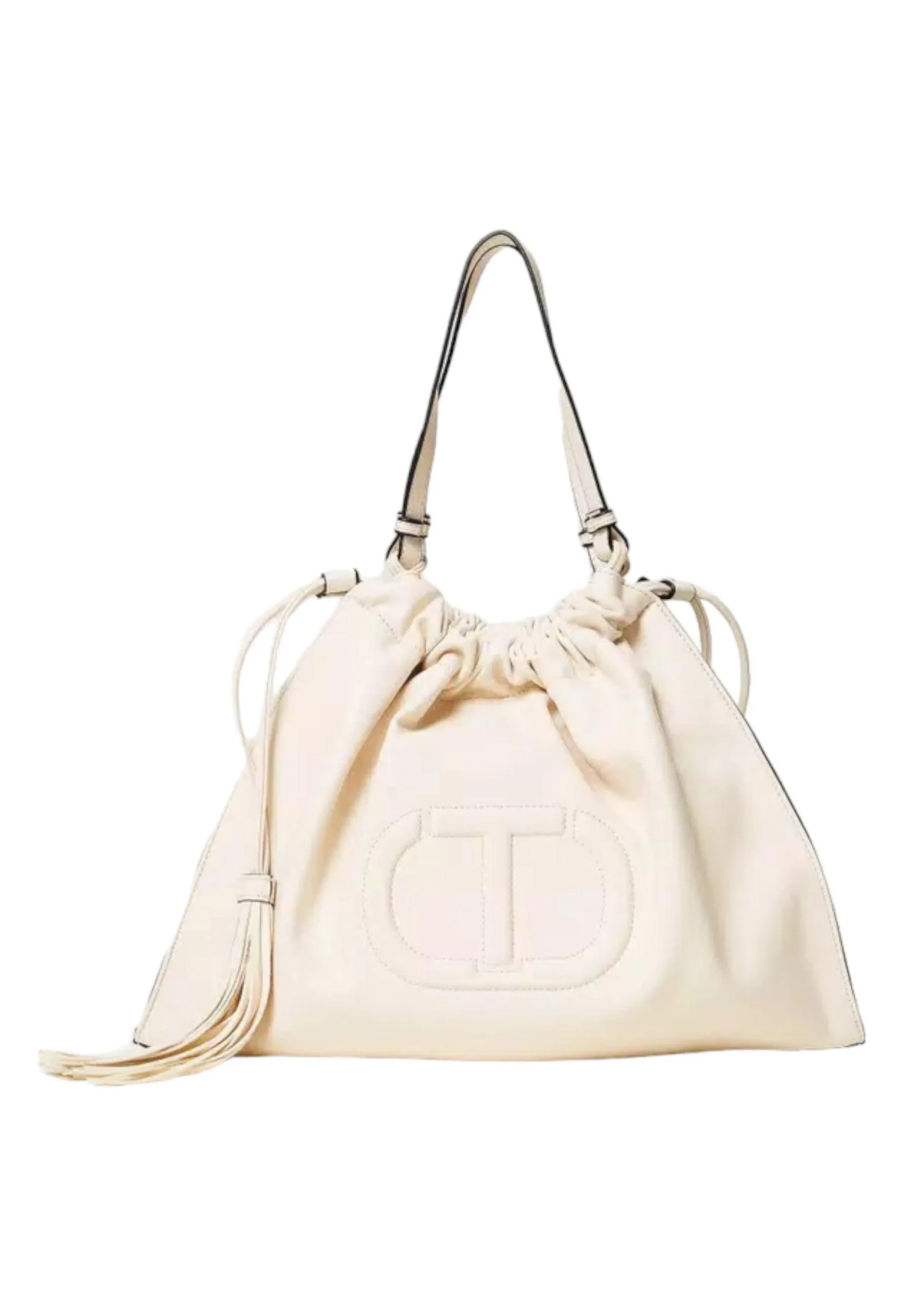 TWINSET Borsa Hobo Donna Parchment Erget 241TD8025