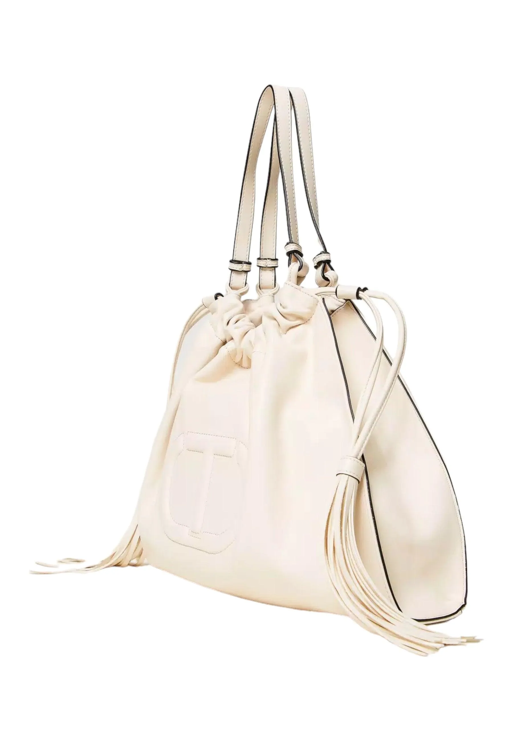 TWINSET Borsa Hobo Donna Parchment Erget 241TD8025