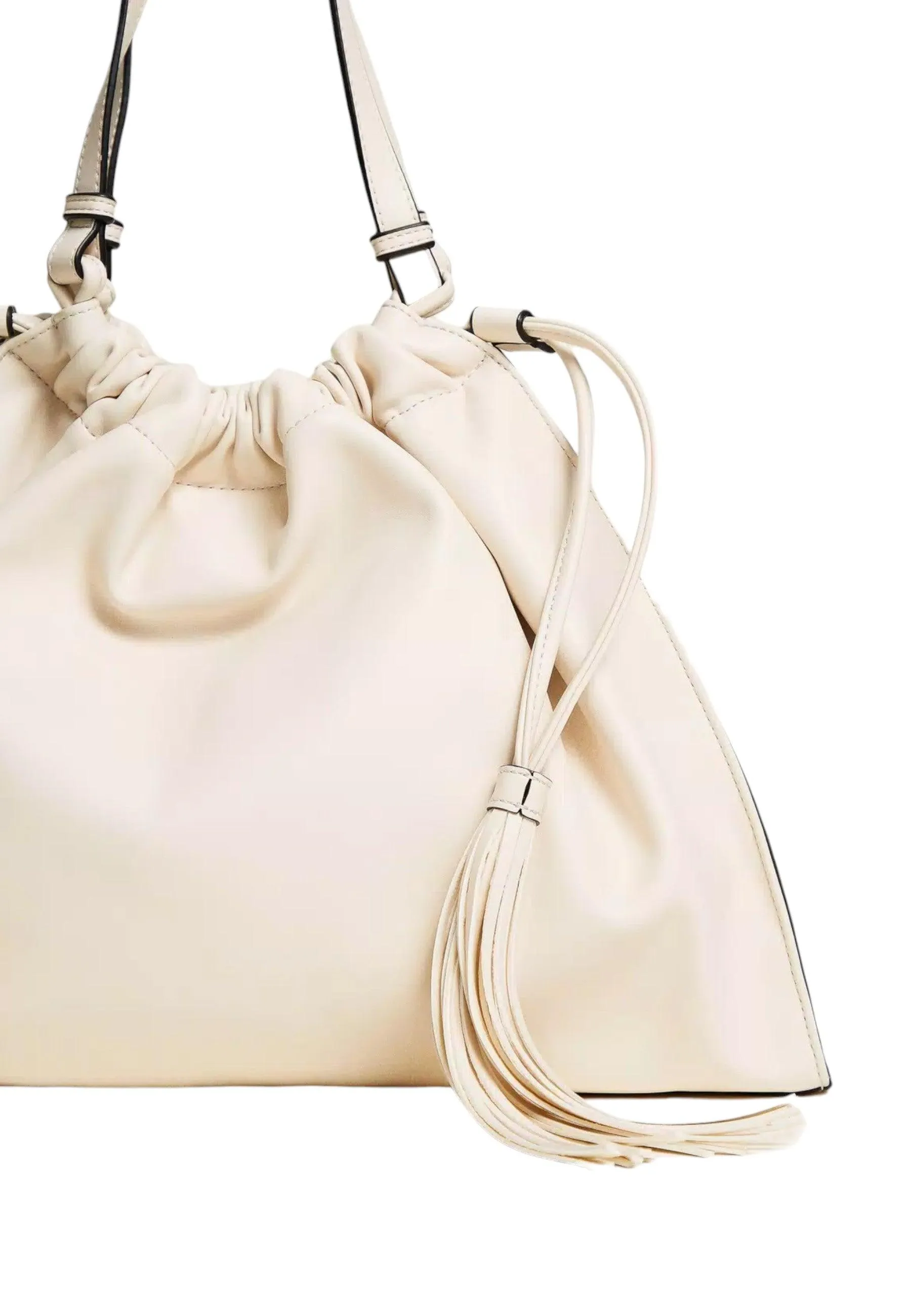 TWINSET Borsa Hobo Donna Parchment Erget 241TD8025