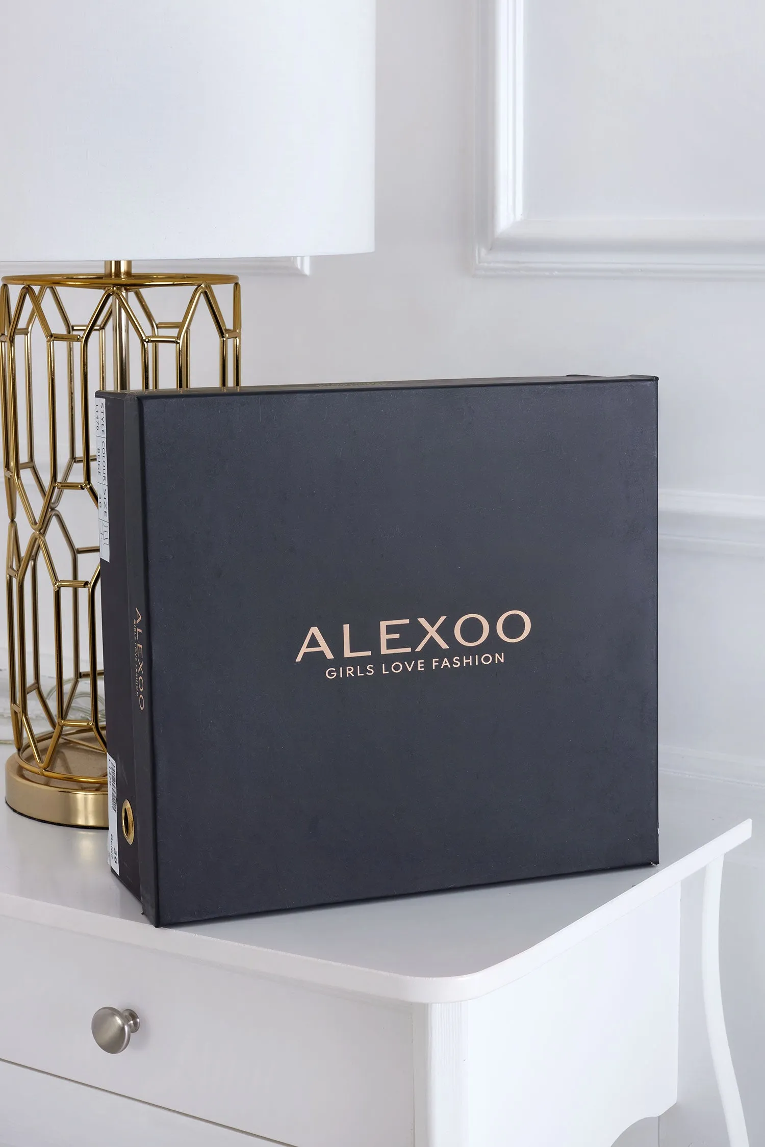 WENDY - Stivali pitonati Alexoo con tacco alto in legno
