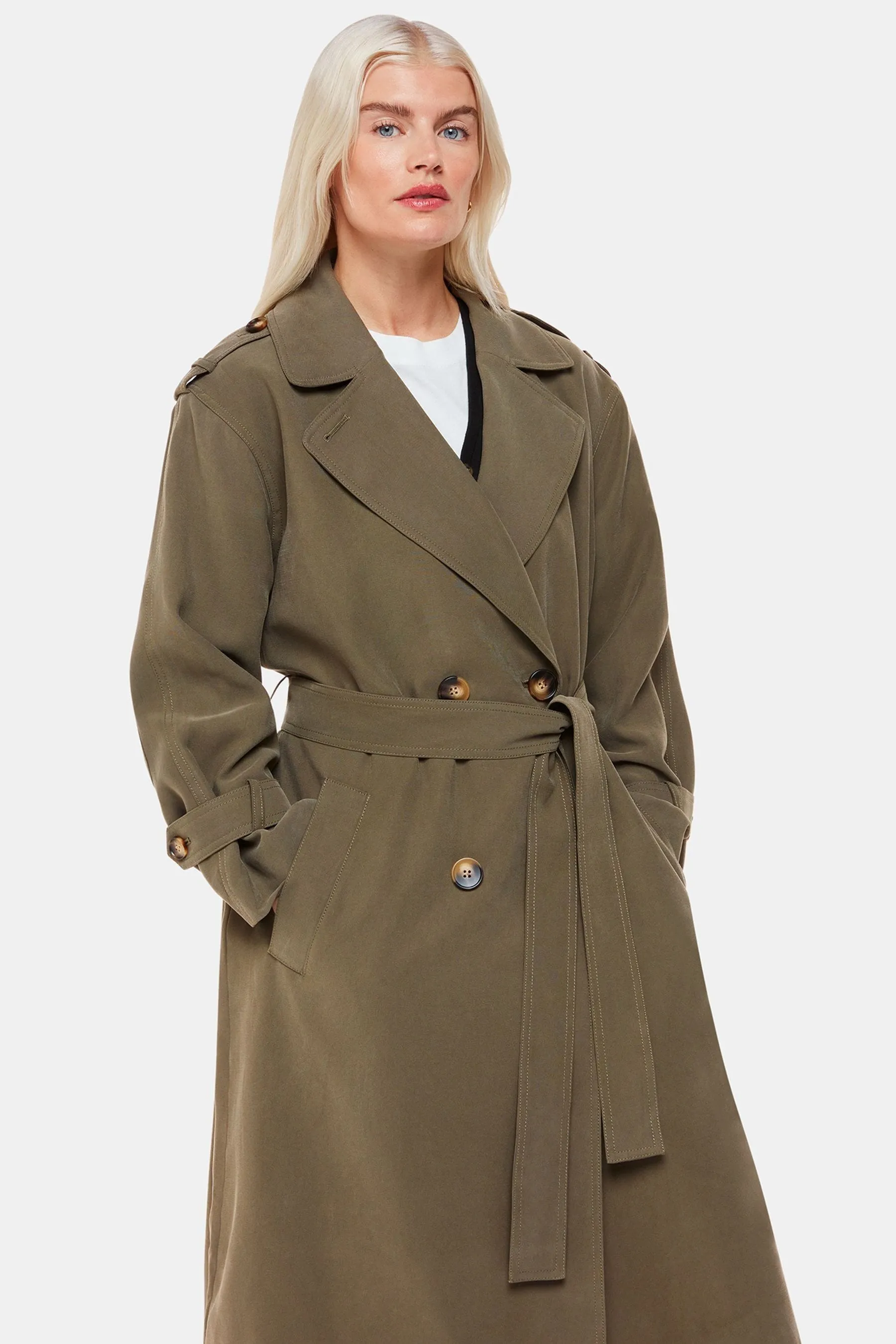 Whistles Verde - Riley - Trench
