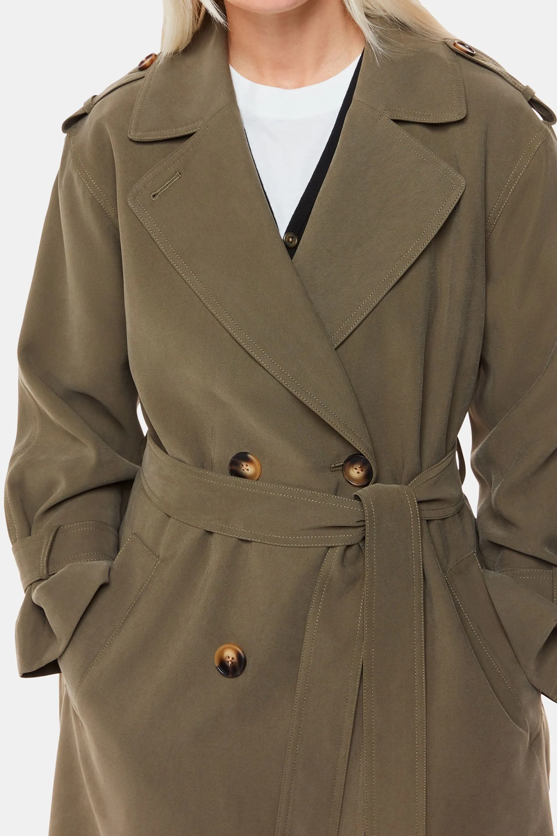 Whistles Verde - Riley - Trench